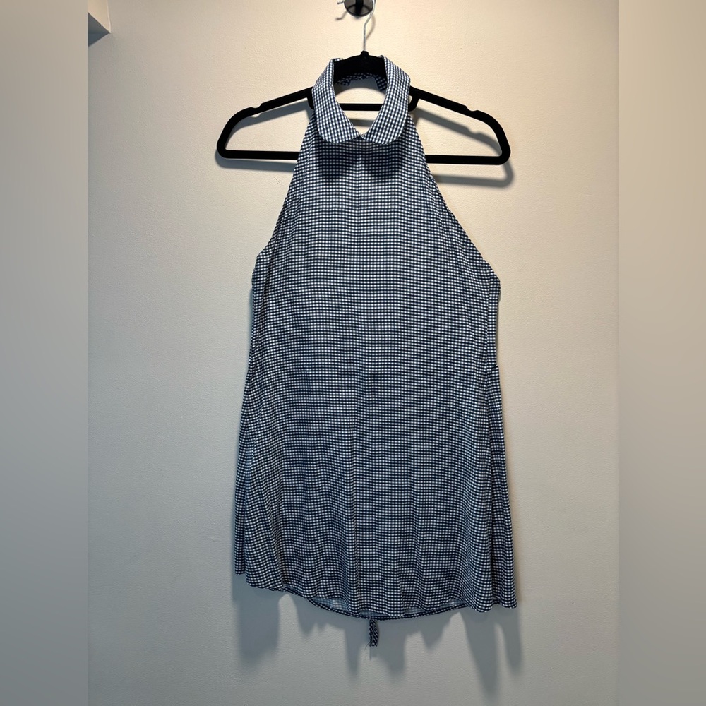 American Apparel Gingham Backless Dress**Discontinued
